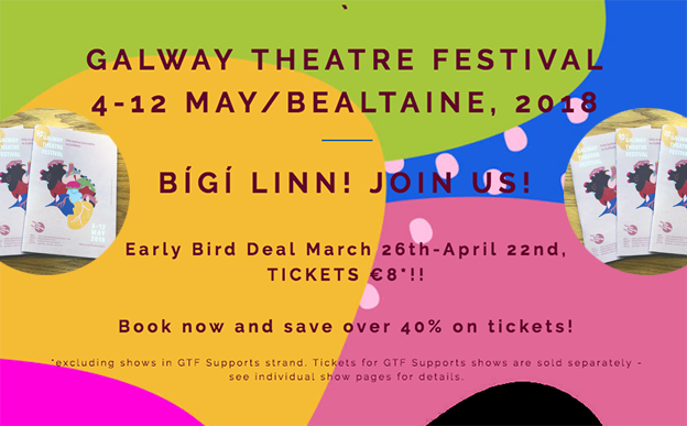 Galway Theatre Festival takes to the stage in May 2018
