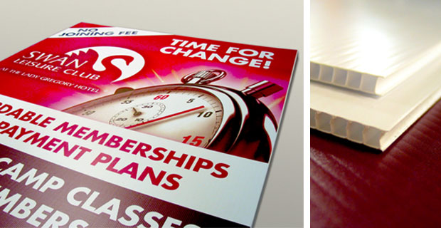 printed corriboard signs