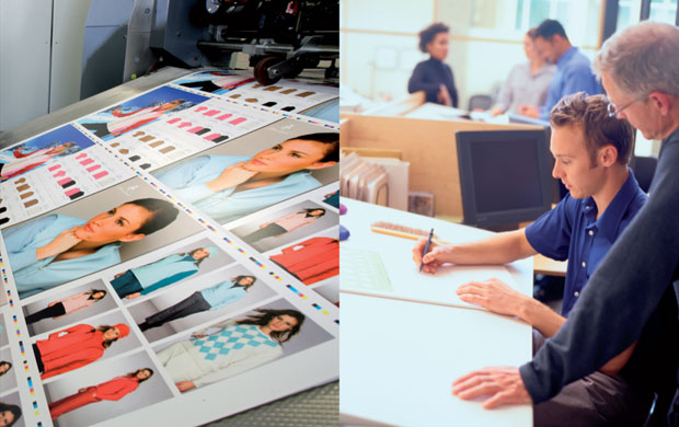 print machine and graphic design services