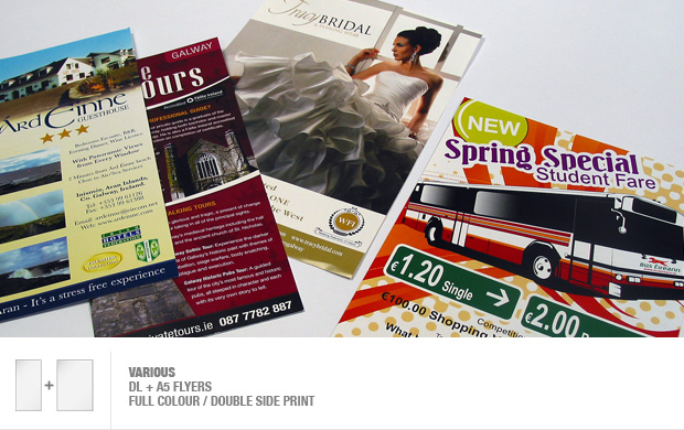 design and print of advertisement flyers