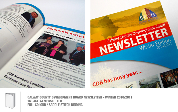 design and print of newsletter