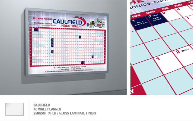 design and print of wall planners and light boxes